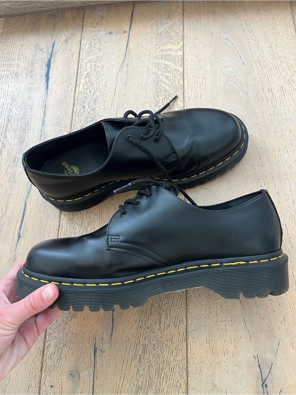 Doc Dr. Marten 1461 Smooth Leather Oxford Shoes Bex Black Men Size 11 - Picture 7 of 9